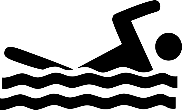 Mark Your Calendars - Black And White Person Swimming - Free Transparent PNG Clipart Images Download. - Winter Transparent PNG Free Download