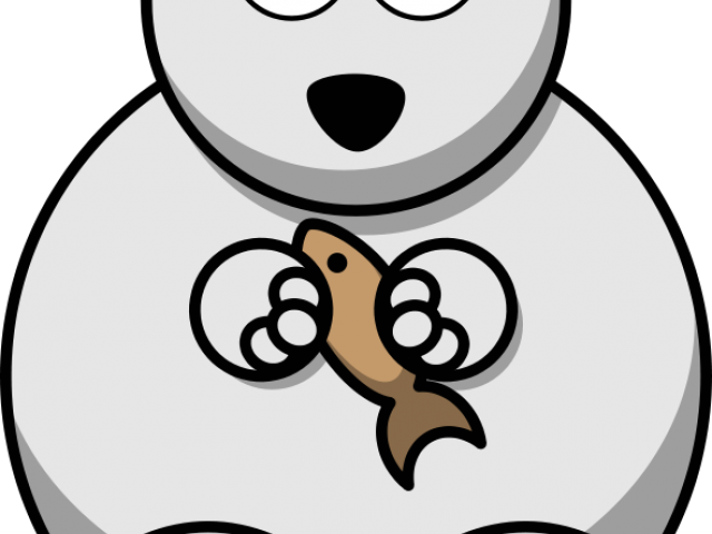Polar Bear Clipart Winter - Cartoon Clipart Polar Bear Transparent PNG - 640x480 - Free Download on - Winter Transparent PNG Free Download