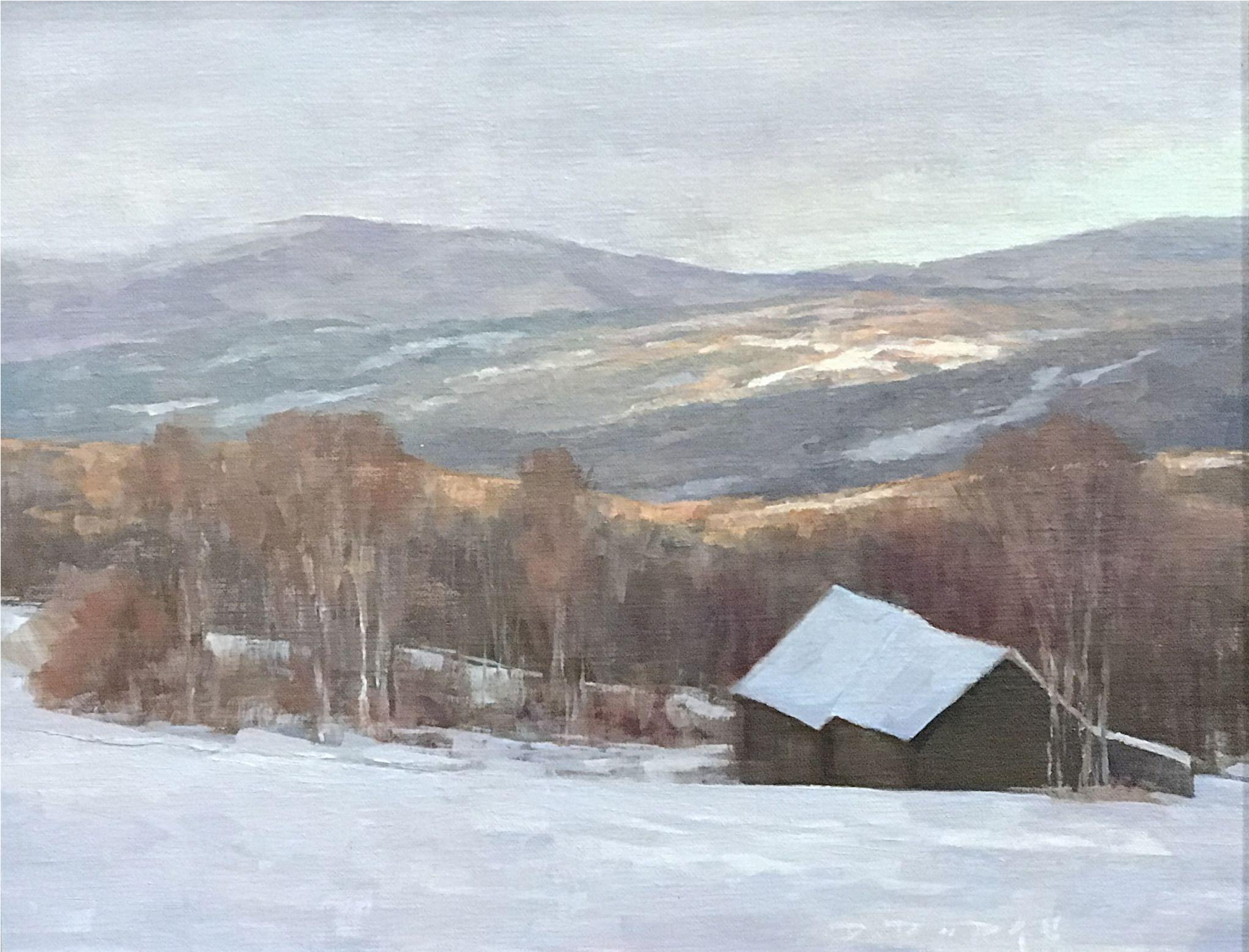 David Dodge Winter Landscape Oil Painting, Vermont - Landscape Painting Transparent PNG - 2048x2048 - Free Download on - Winter Transparent PNG Free Download