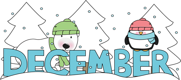 Month Of December Winter Scene - December Clipart Black And White Transparent PNG - 600x265 - Free Download on - Winter Transparent PNG Free Download
