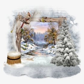Tube Paysage D Hiver, HD Png Download - Winter Transparent PNG Free Download