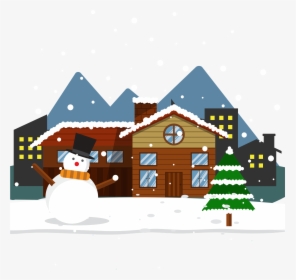 Transparent Winter Snow Png - Snowglobe Winter Scene Clipart, Png Download - Winter Transparent PNG Free Download