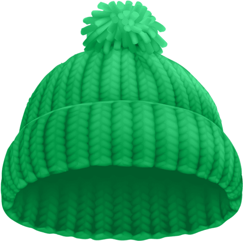 Free Png Download Green Winter Hat Clipart Png Photo - Knit Hat Clip Art - Free Transparent PNG Clipart Images Download. - Winter Transparent PNG Free Download