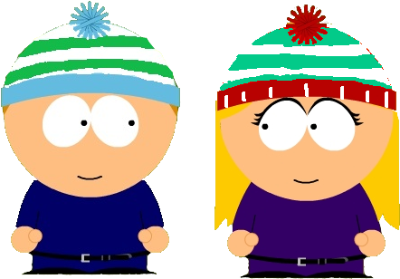 Victor And Anita's South Park Winter Hats By Victorvoltfan1 - South Park - Free Transparent PNG Clipart Images Download. - Winter Transparent PNG Free Download