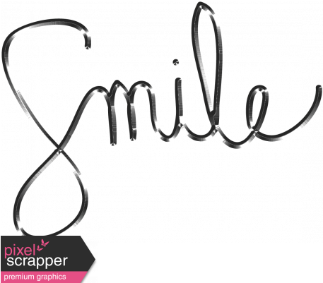 Smile Word Art Graphic By Janet Scott - Word Smile Sketch - Free Transparent PNG Clipart Images Download. - Winter Transparent PNG Free Download