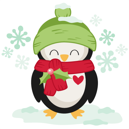Winter Christmas Penguin Svg Scrapbook Cut File Cute - Miss Kate Cuttables Christmas - Free Transparent PNG Clipart Images Download. - Winter Transparent PNG Free Download