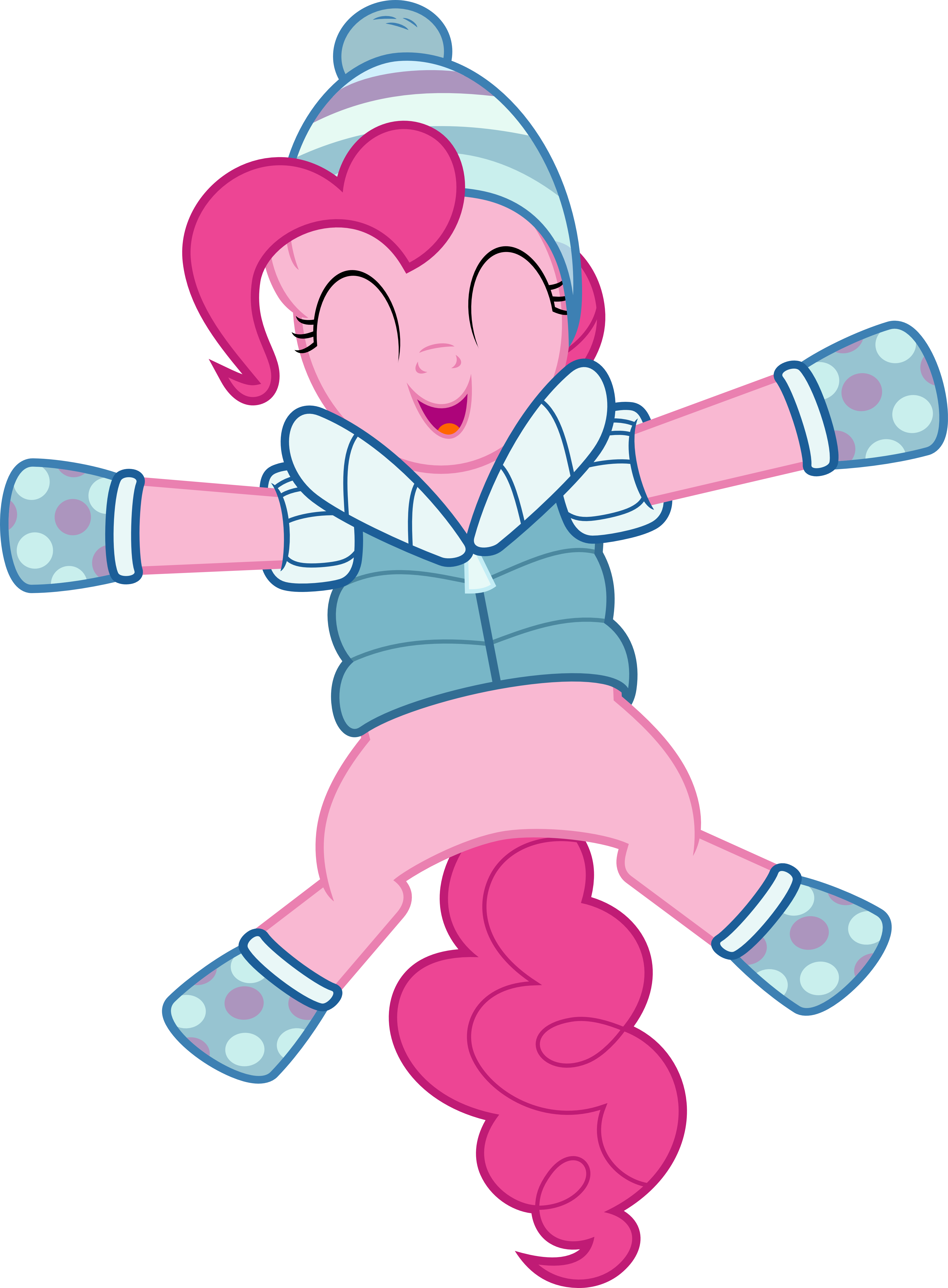 Pinkie Pie Making A Snow Angel By Jeatz-axl - Mlp Winter Pinkie Pie - Free Transparent PNG Clipart Images Download. - Winter Transparent PNG Free Download