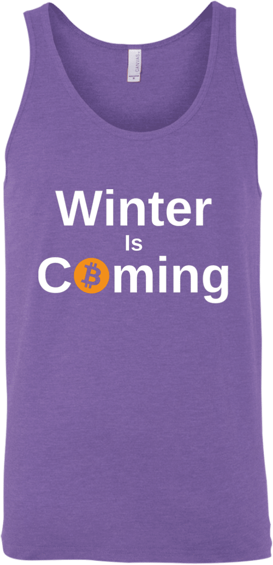 A Purple Bitcoin "winter Is Coming" - T-shirt Transparent PNG - 1155x1155 - Free Download on - Winter Transparent PNG Free Download