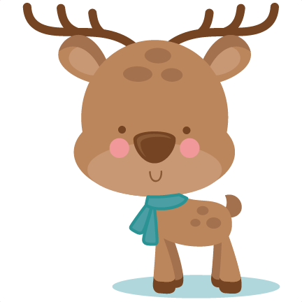 Girl Winter Deer Svg Scrapbook Cut File Cute Clipart - Winter Deer Clipart - Free Transparent PNG Clipart Images Download. - Winter Transparent PNG Free Download
