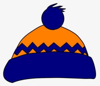 Orange Navy Stocking Cap - Winter Hats Clip Art, HD Png Download - Winter Transparent PNG Free Download