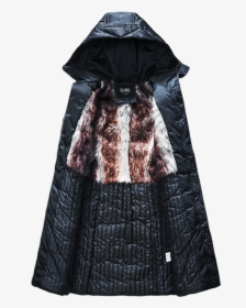 Mid Length Ladies Coat With Faux Fur Lining - Overcoat, HD Png Download - Winter Transparent PNG Free Download