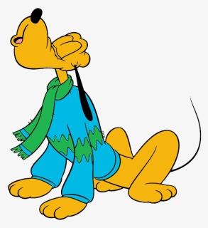 Transparent Winter Holiday Clipart - Disney Pluto Howling, HD Png Download - Winter Transparent PNG Free Download