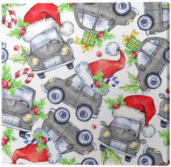 Watercolor Seamless Pattern With Cartoon Holidays Cars, - Illustration Transparent PNG - 400x400 - Free Download on - Winter Transparent PNG Free Download