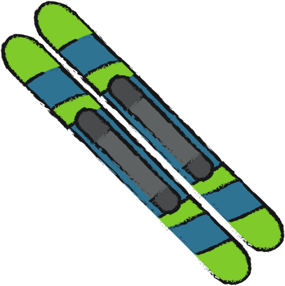 Skis Of Winter Sport Design - Winter Sport - Free Transparent PNG Clipart Images Download. - Winter Transparent PNG Free Download