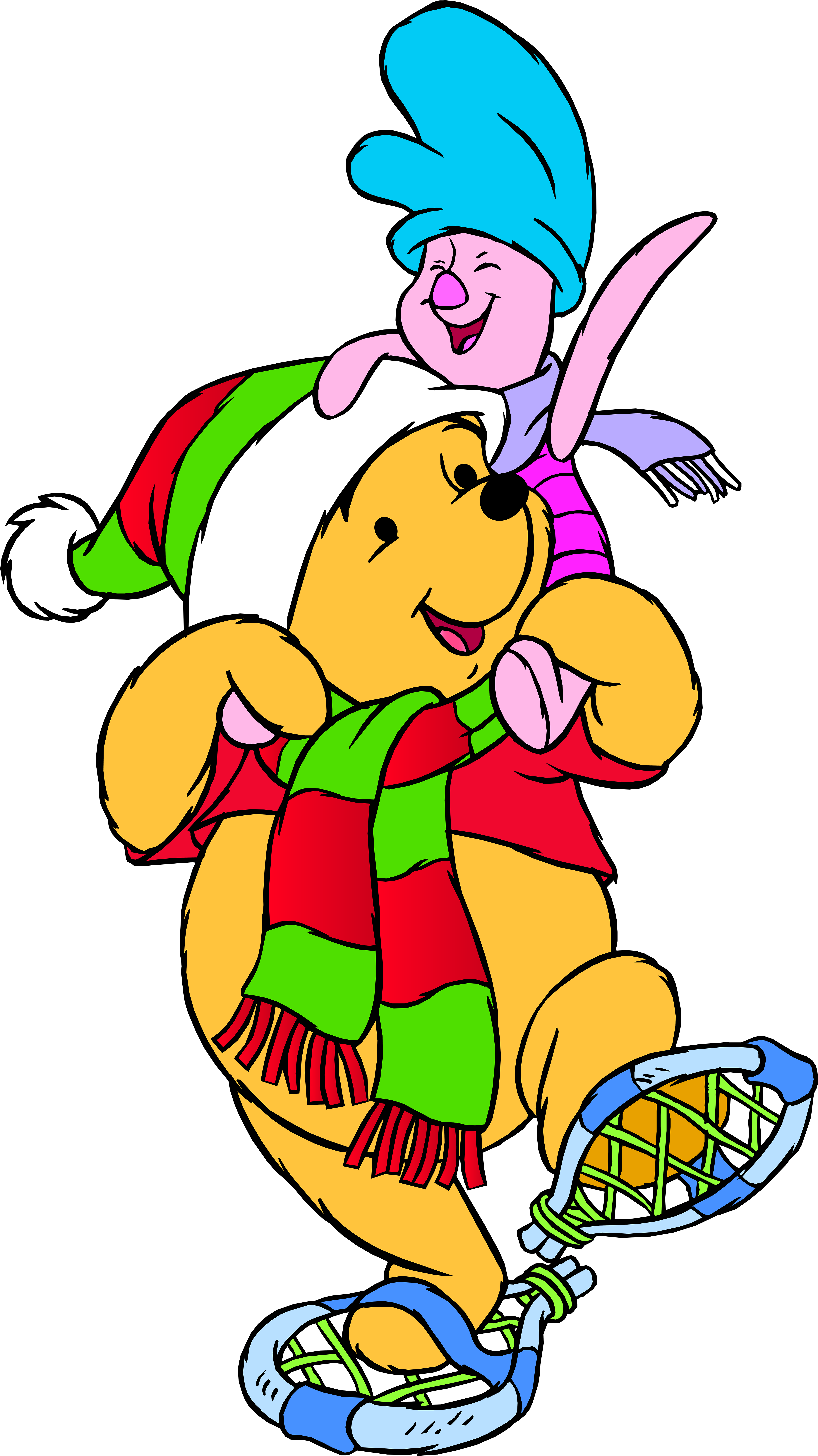Winnie The Pooh And Piglet Winter Png Clip Art - Winnie The Pooh Winter - Free Transparent PNG Clipart Images Download. - Winter Transparent PNG Free Download