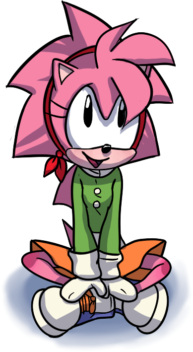 Amy Rose Winter Outfit Fanart I Drew - Cartoon Transparent PNG - 444x740 - Free Download on - Winter Transparent PNG Free Download