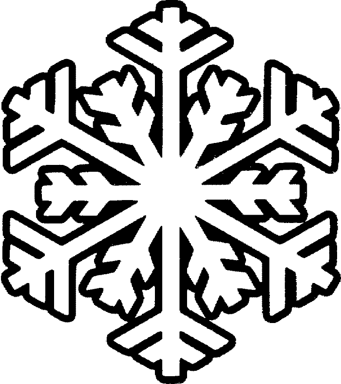Snowflake With Smile Snowman Coloring Pages - Christmas Snowflakes Coloring Pages - Free Transparent PNG Clipart Images Download. - Winter Transparent PNG Free Download
